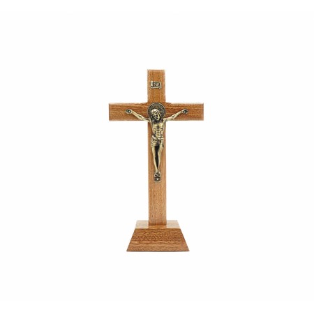 Crucifixo de Pousar C/Medalha de São Bento25x14cm Crucifixo de Pousar C/Medalha de São Bento25x14cm