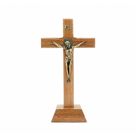 Crucifixo de Pousar C/Medalha de São Bento30x17cm Crucifixo de Pousar C/Medalha de São Bento30x17cm