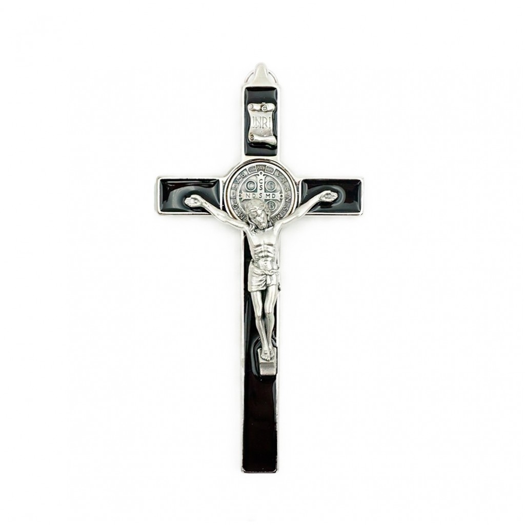 Cruz de São Bento em Metal 20x10cm