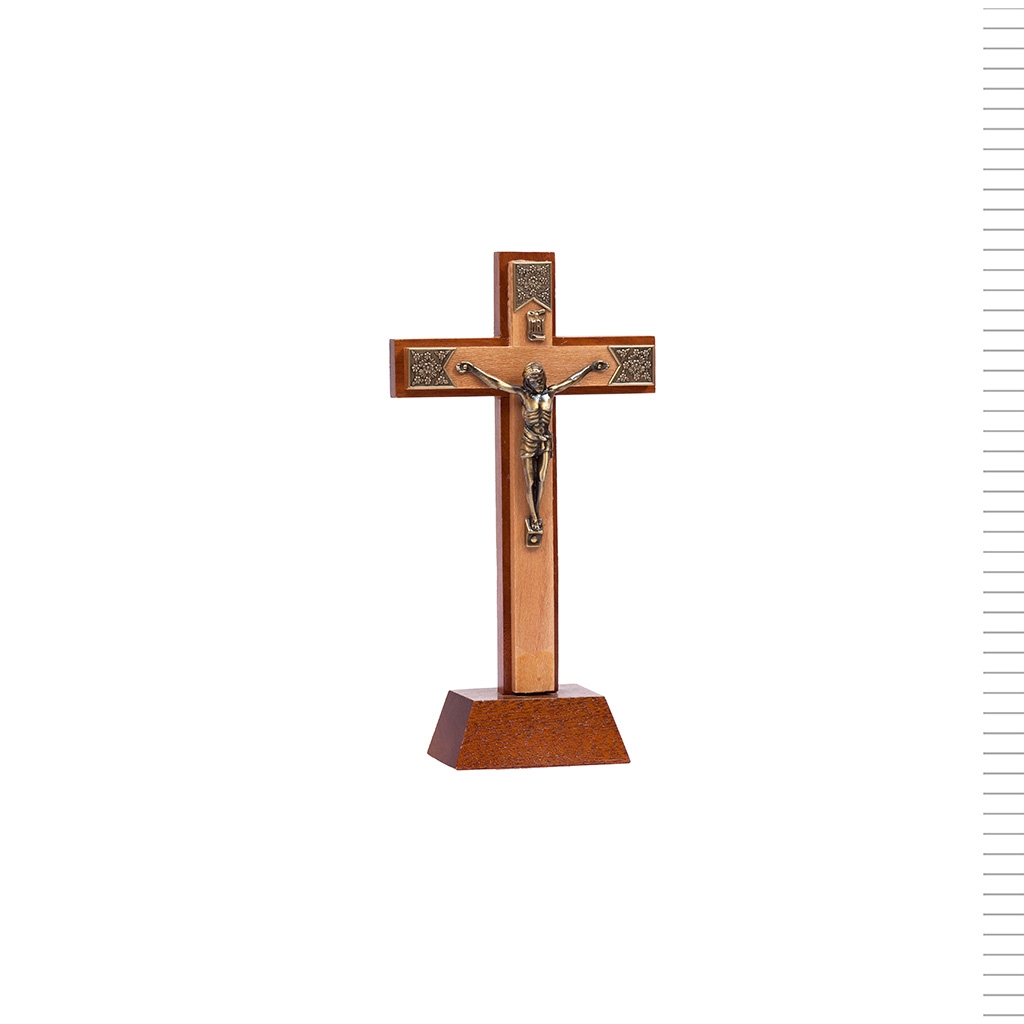 Crucifixo Duplo de Pé 25,60*13,90 cm