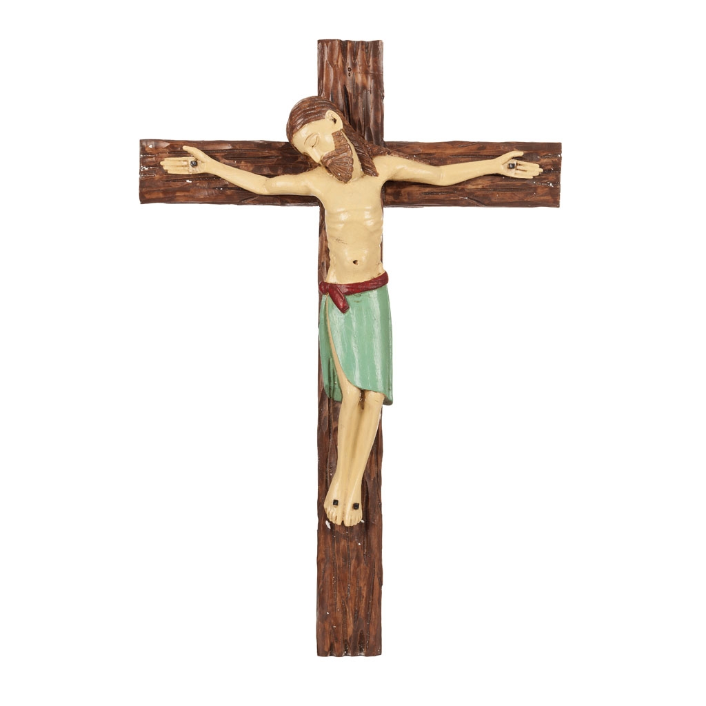 Crucifixo em Marfinite estilo Barroco 63*43cm