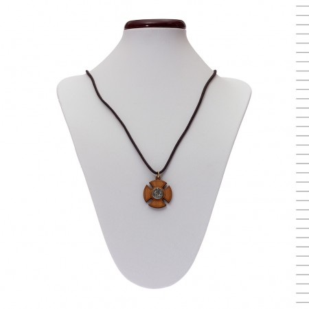 Cruz com Cordão e Nossa Sra. de Fátima ao Centro