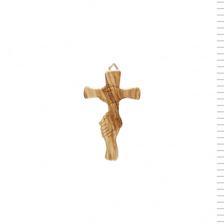 Cruz da Amizade Madeira de Oliveira 15cm