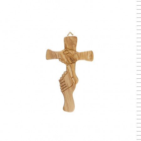 Cruz da Amizade Madeira de Oliveira 18cm Cruz da Amizade Madeira de Oliveira 18cm