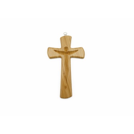 Cruz de Madeira Pendurar Estilizada 21x13cm Cruz de Madeira Pendurar Estilizada 21x13cm