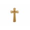 Cruz de Madeira Pendurar Estilizada 21x13cm