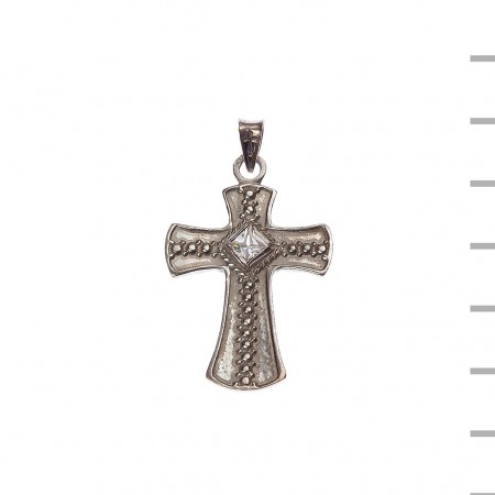 Cruz de Prata com Pedra Cruz de Prata com Pedra