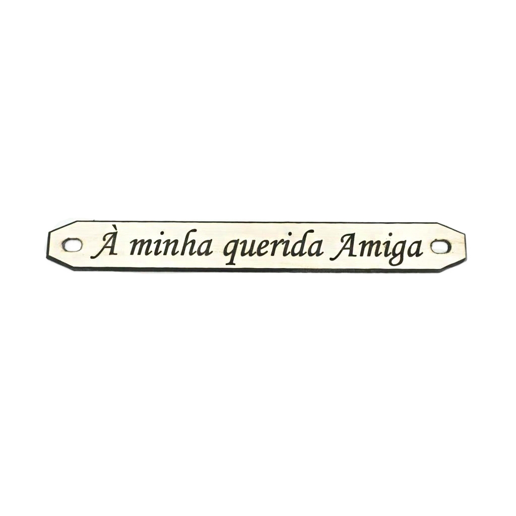 Dedicatória Personalizada Plástico (1 linha)