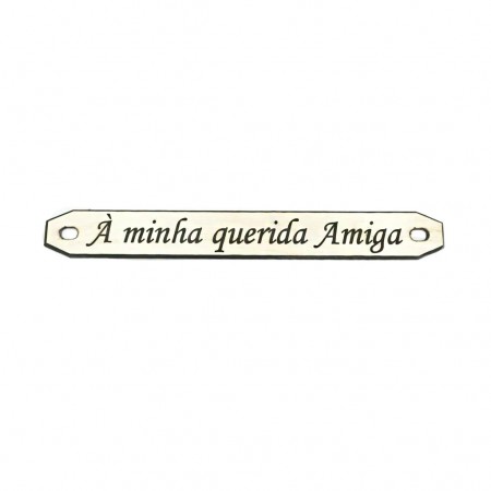 Dedicatória Personalizada Plástico (1 linha)