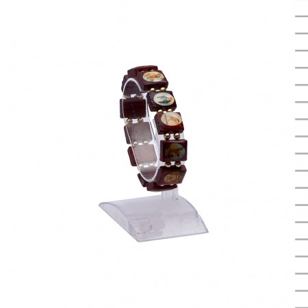 Dúzia de Pulseiras de Madeira com Diversos Santos Dúzia de Pulseiras de Madeira com Diversos Santos