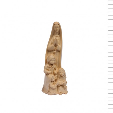 Fátima de Madeira Estilizada Natural 20cm Fátima de Madeira Estilizada Natural 20cm