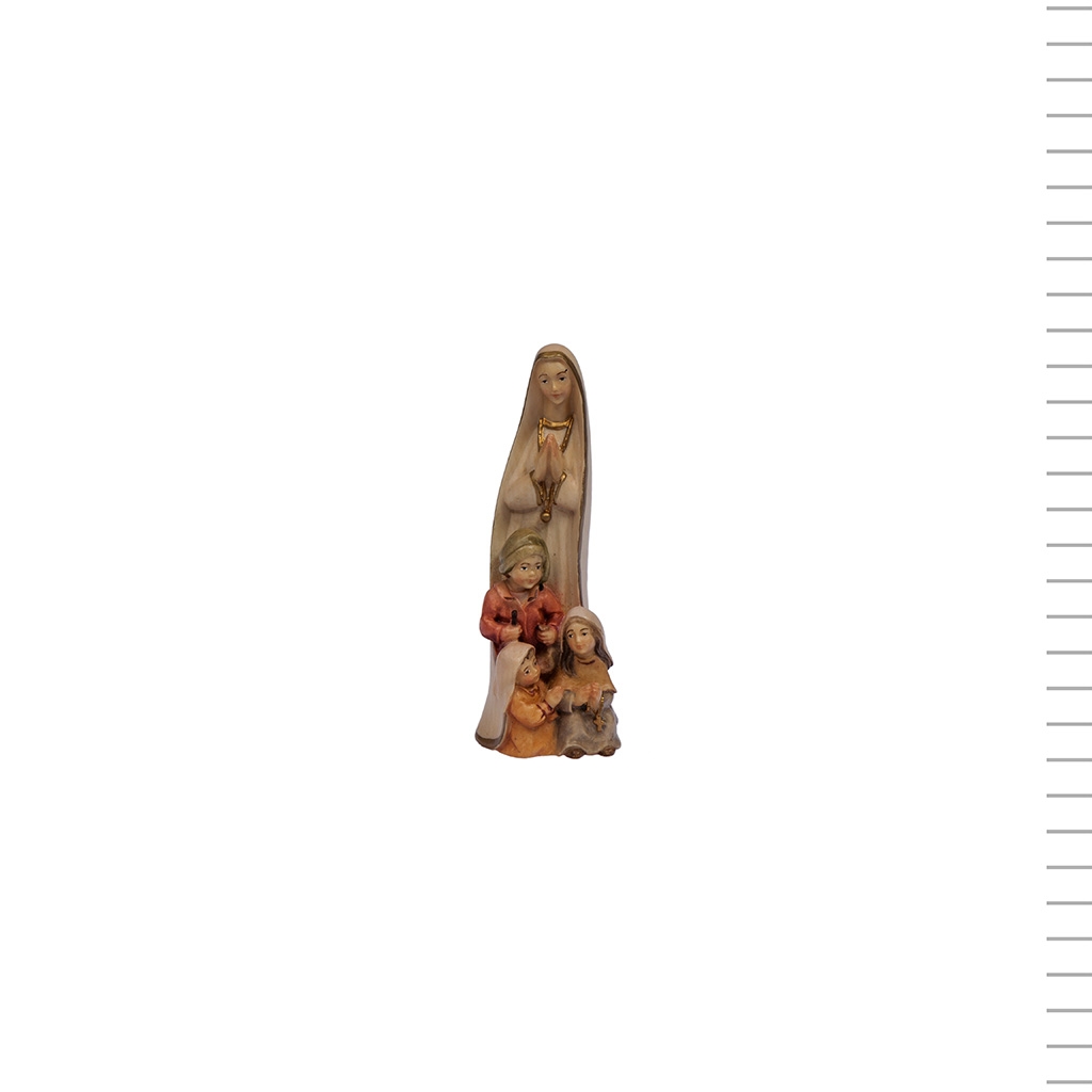 Fátima Madeira Estilizada Pintada 12cm