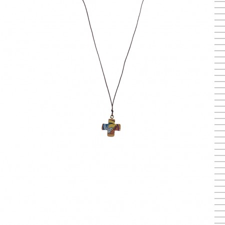 Fio C/ Cruz de Madeira e Pomba da Paz Fio C/ Cruz de Madeira e Pomba da Paz