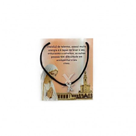 Fio e Inicial com Brilhantes Preto Fio e Inicial com Brilhantes Preto