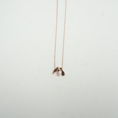 Fio em Prata 925 Cor Bronze C/ Família Menina Fio em Prata 925 Cor Bronze C/ Família Menina