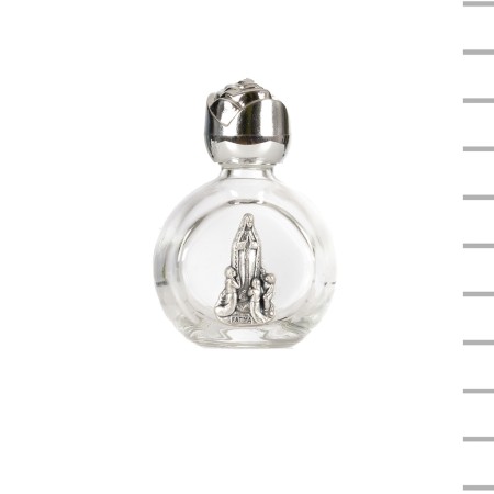 Frasco Pequeno Agua Fátima Imagem de Metal