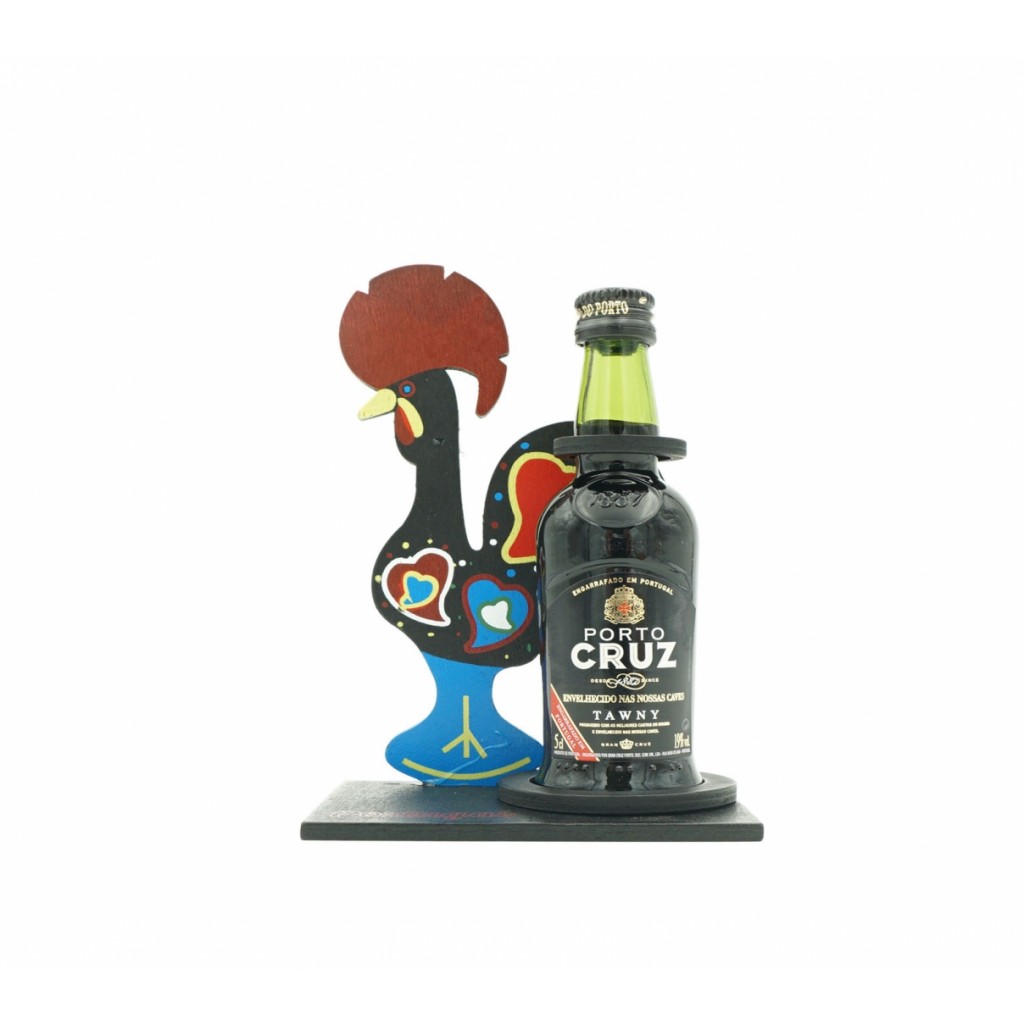 Galo de Barcelos C/ Suporte Garrafa Vinho do Porto