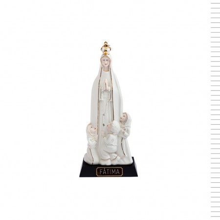 Grupo de Porcelana Estilizado Ouro 26cm Grupo de Porcelana Estilizado Ouro 26cm