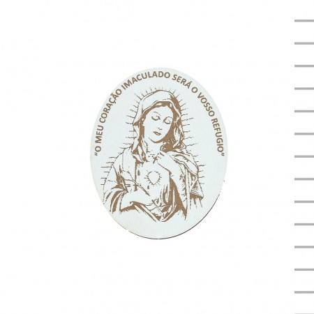 Iman de Madeira Oval Imaculado C/ Maria Iman de Madeira Oval Imaculado C/ Maria