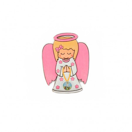 Iman Poliresina Anjo Azul/Rosa C/ Resina Aparição Iman Poliresina Anjo Azul/Rosa C/ Resina Aparição
