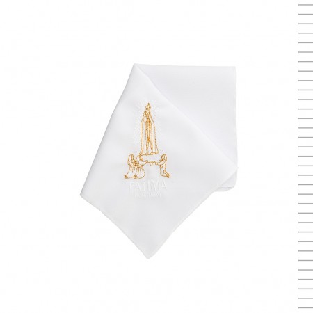 Lenço de Fátima Bordado Dourado