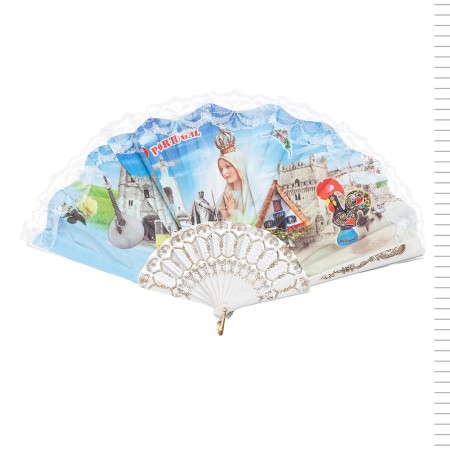 Leque Bordado Portugal + Fátima KN4183 Leque Bordado Portugal + Fátima KN4183