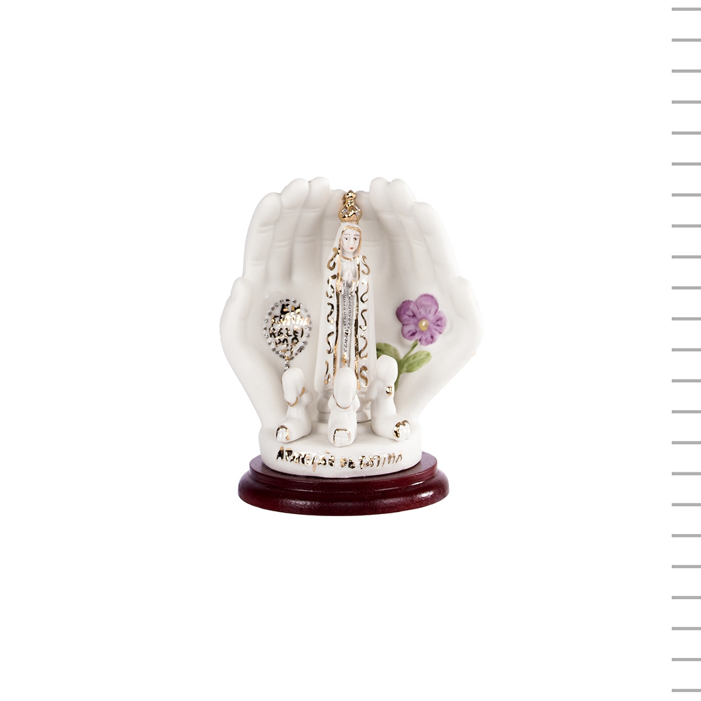 Mão de Fátima Mini Porcelana