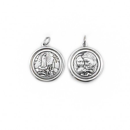 Medalha Argentada C/ Diversos Santos T23 Medalha Argentada C/ Diversos Santos T23