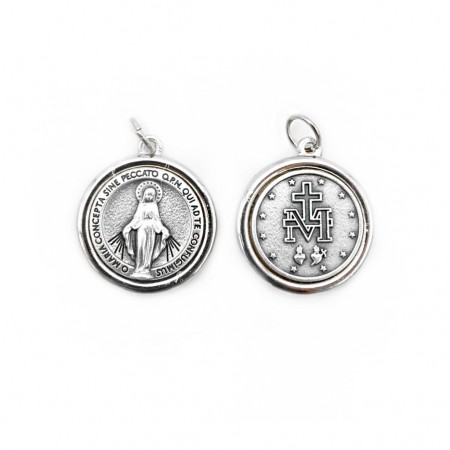 Medalha Argentada C/ Diversos Santos T23 (Nossa Senhora das Graças)