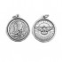 Medalha Argentada C/ Diversos Santos T30