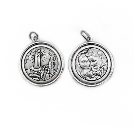 Medalha Argentada C/ Diversos Santos T30 Medalha Argentada C/ Diversos Santos T30