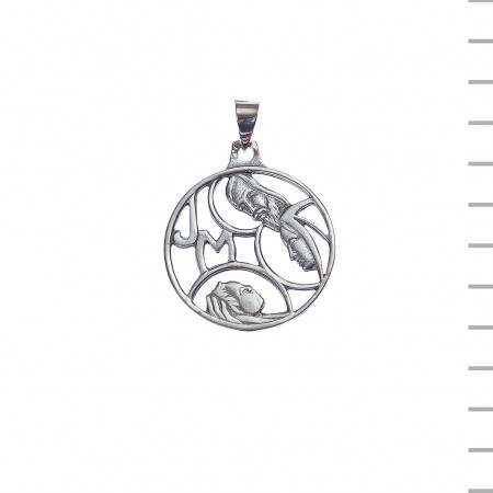 Medalha de Prata Estilizada Sagrada Família 3,84gr Medalha de Prata Estilizada Sagrada Família 3,84gr