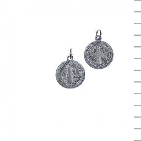 Medalha De São Bento Nikelada Pequena