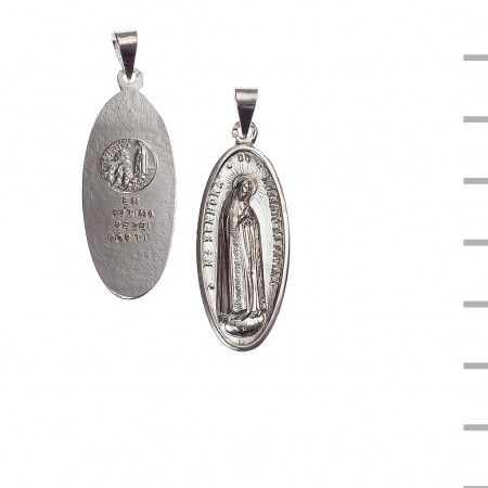 Medalha Prata N. Sra Fátima Lágrima 6,76gr