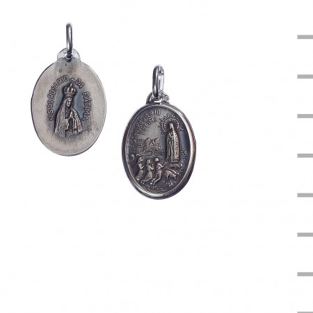 Medalha Prata Oval Aparição/ Coroada 6,00gr Medalha Prata Oval Aparição/ Coroada 6,00gr