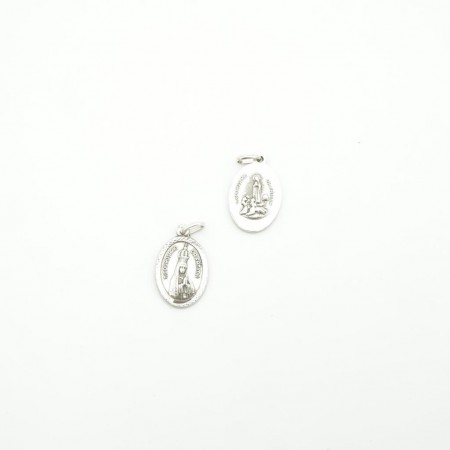 Medalha Prata Oval C/ Cercadura Aparição Medalha Prata Oval C/ Cercadura Aparição