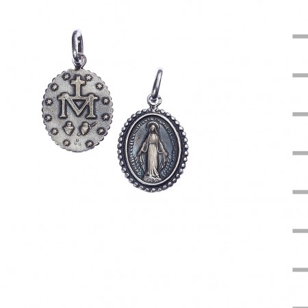 Medalha Prata Oval Milagrosa 4,30gr Medalha Prata Oval Milagrosa 4,30gr