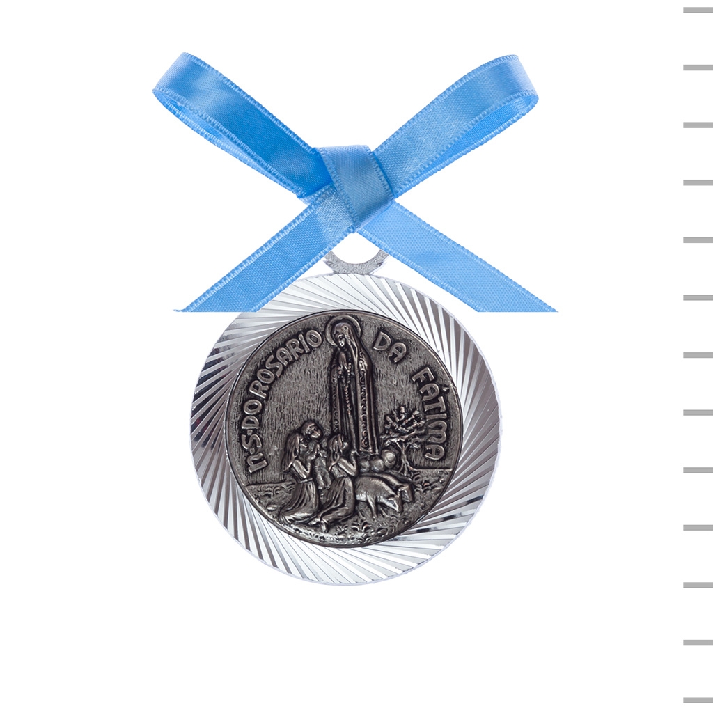 Medalhão Duplo Fátima Oxidado