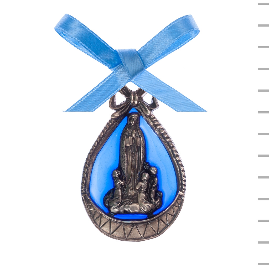 Medalhão Fátima Azul