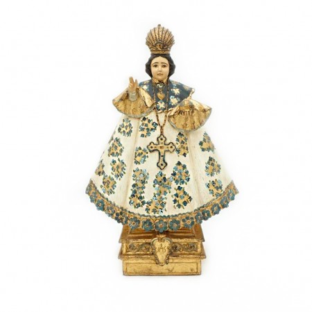 Menino Jesus de Praga  Pintura Velha MP16 39cm Menino Jesus de Praga  Pintura Velha MP16 39cm