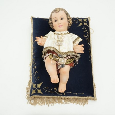 Menino Jesus  Deitado Vestido Artes Ana 30 Cm Menino Jesus  Deitado Vestido Artes Ana 30 Cm