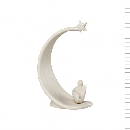 Menino Jesus Estilizado com Estrela Porcelana/Grês Menino Jesus Estilizado com Estrela Porcelana/Grês