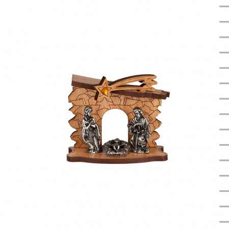 Mini Presépio Cabana de Madeira Mini Presépio Cabana de Madeira