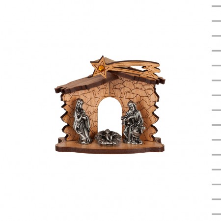 Mini Presépio Cabana de Madeira Mini Presépio Cabana de Madeira