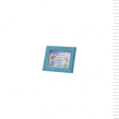 Moldura 6*8 Rosa/Azul com Anjinho e Nossa Sra. de Fátima Moldura 6*8 Rosa/Azul com Anjinho e Nossa Sra. de Fátima