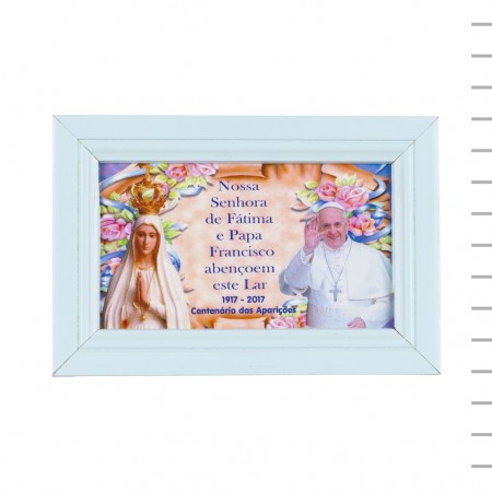 Moldura N. Sra de Fátima e Papa Francisco Moldura N. Sra de Fátima e Papa Francisco