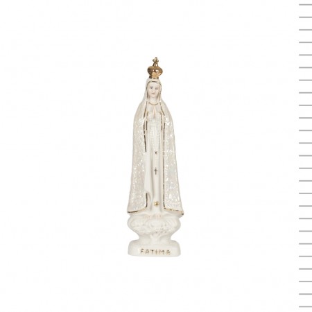 N. Sra. de Fátima em Porcelana Manto Pérola N. Sra. de Fátima em Porcelana Manto Pérola