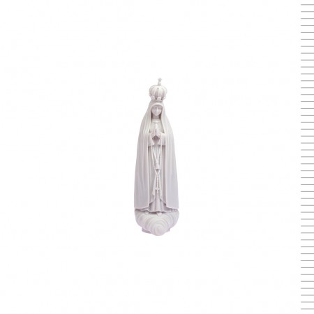 Nossa Sra. de Fátima com Coroa Incorporada 23cm Cru Nossa Sra. de Fátima com Coroa Incorporada 23cm Cru