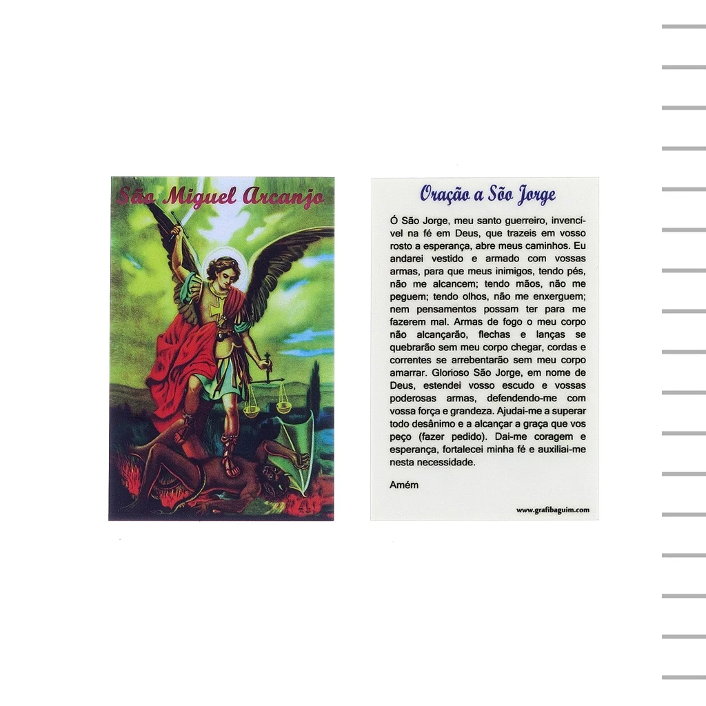 Pagela C/ Oração Diversos Santos | Selecções de Fátima - Artigos Religiosos
