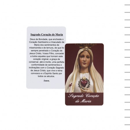 Pagela Plastificada Sagrado Coração de Maria